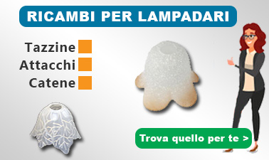 ricambi vetro per lampadari